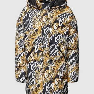 Versace Jeans Couture Steppjacke Mit Allover-Logo – Schwarz 9