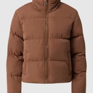 URBAN CLASSICS Cropped Steppjacke Mit Stehkragen – Camel 9