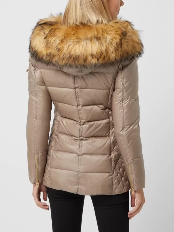 ROCKANDBLUE Daunenjacke Mit Webpelz Modell ‘Eve’ – Taupe 6