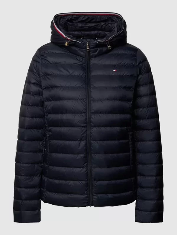 Tommy Hilfiger Daunenjacke In Stepp-Optik Mit Kapuze – Marineblau 3