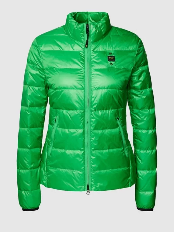 Blauer Usa Daunenjacke Mit Brand-Detail – Grün 3