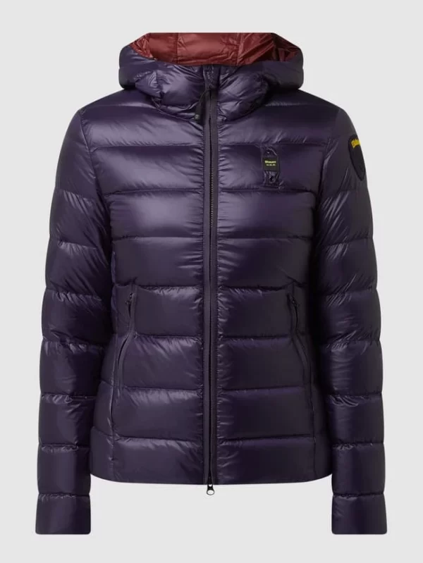 Blauer Usa Daunenjacke Mit Kapuze – Marineblau 3