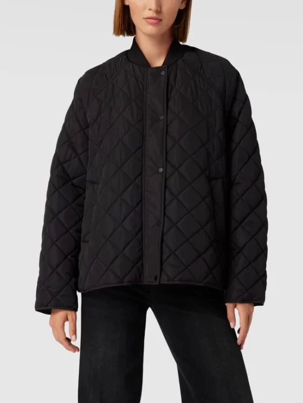 Jake*s Casual Steppjacke Mit Stehkragen – Schwarz 5