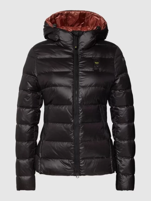 Blauer Usa Daunenjacke Mit Kapuze – Schwarz 3