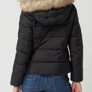 Tommy Hilfiger Daunenjacke Mit Webpelz – Schwarz 15