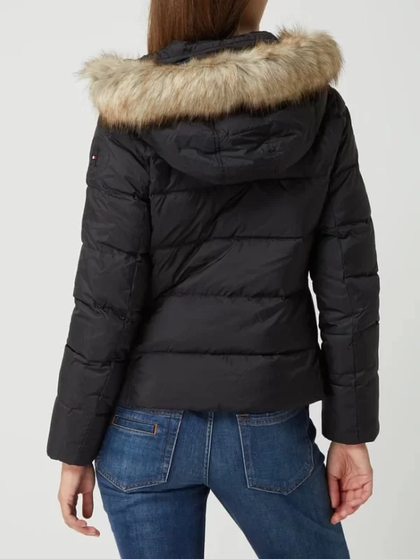 Tommy Hilfiger Daunenjacke Mit Webpelz – Schwarz 6