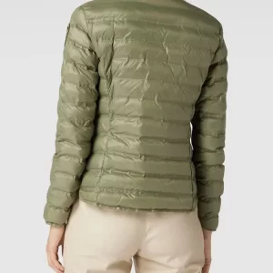 Blauer Usa Steppjacke Mit Label-Patch – Olivgrün 15