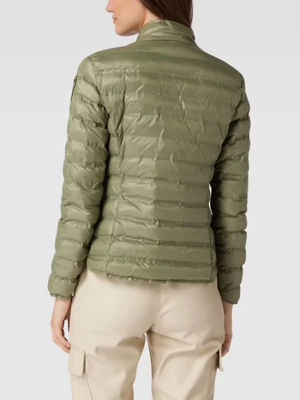Blauer Usa Steppjacke Mit Label-Patch – Olivgrün 6