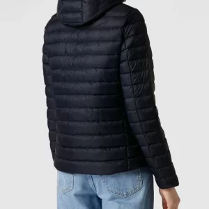 Tommy Hilfiger Daunenjacke In Stepp-Optik Mit Kapuze – Marineblau 15