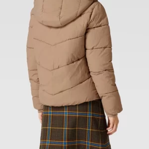 Pieces Steppjacke Mit Kapuze – Taupe 15