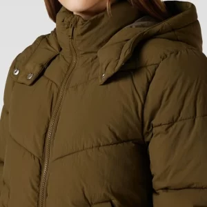 Pieces Steppjacke Mit Kapuze – Olivgrün 11