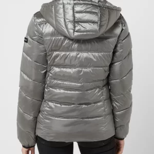 Frieda & Freddies Steppjacke Mit Abnehmbarer Kapuze – Mittelgrau 16