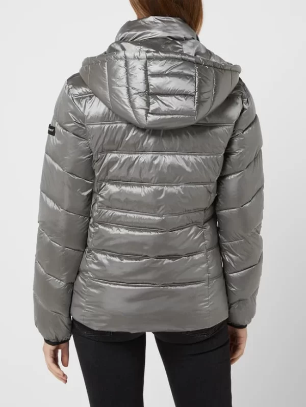 Frieda & Freddies Steppjacke Mit Abnehmbarer Kapuze – Mittelgrau 6