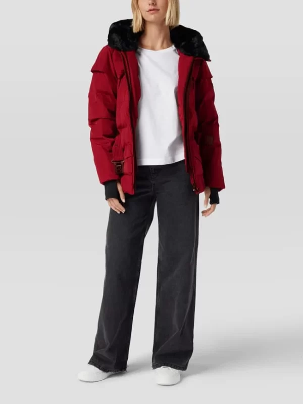 Wellensteyn Steppjacke Mit Kunstpelzkragen Modell ‘TIVANA 382’ – Dunkelrot 1
