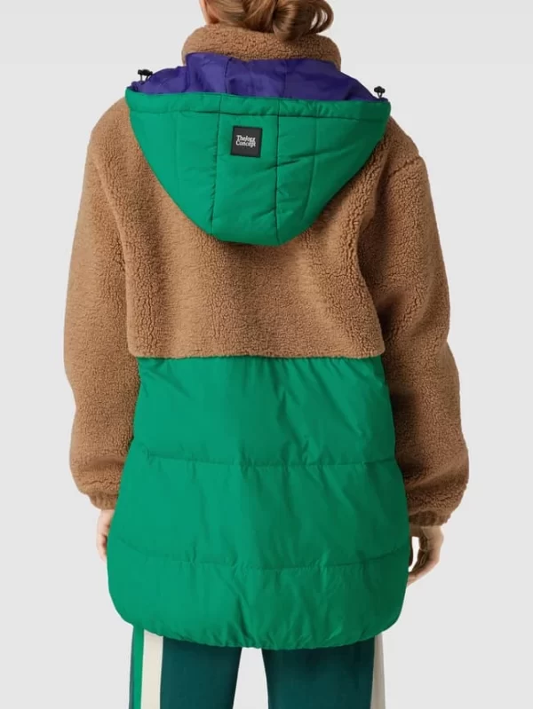 TheJoggConcept Steppjacke Mit Teddyfellbesatz Modell ‘AIDA’ – Grün 6