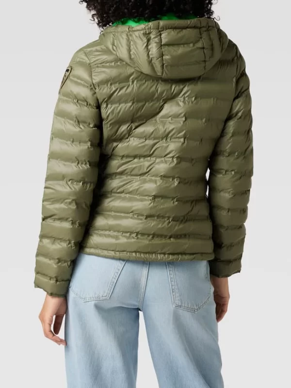 Blauer Usa Steppjacke Mit Label-Patch – Olivgrün 6