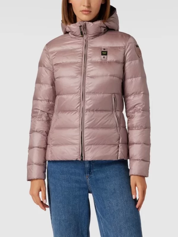 Blauer Usa Daunenjacke Mit Kapuze – Altrosa 5