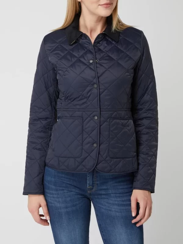 Barbour Steppjacke Mit Cordkragen Modell ‘Deveron’ – Marineblau 5