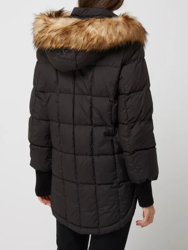 Comma Daunenjacke Mit Abnehmbarer Kapuze – Schwarz 6