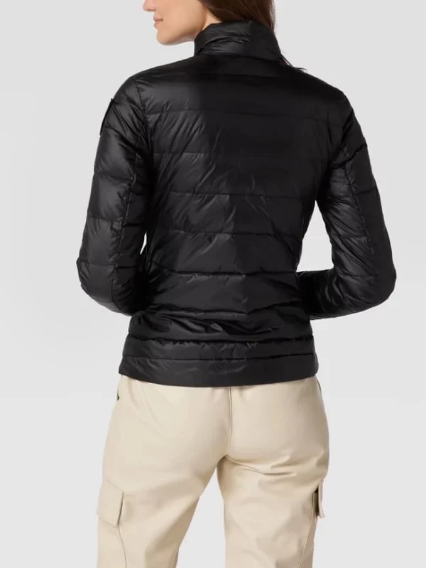 Blauer Usa Daunenjacke Mit Brand-Detail – Schwarz 6