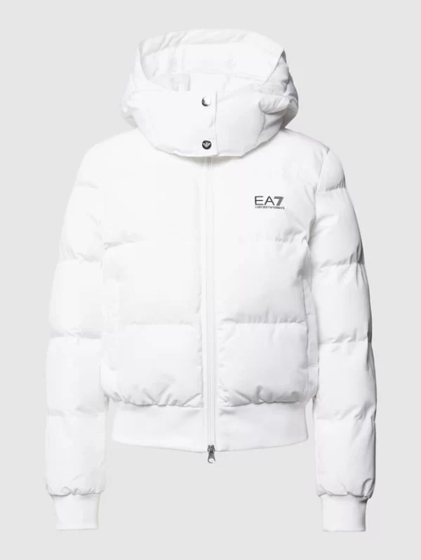 EA7 Emporio Armani Steppjacke Mit Label-Print Modell ‘GIUBOTTO’ – Offwhite 3