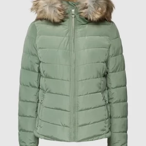 Only Steppjacke Mit Kunstpelzkragen Modell ‘ELLAN’ – Grün 9