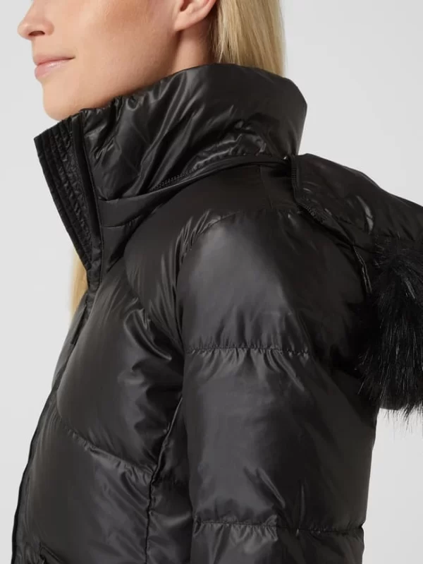 Calvin Klein Womenswear Daunenjacke Mit Abnehmbarer Kapuze – Schwarz 4