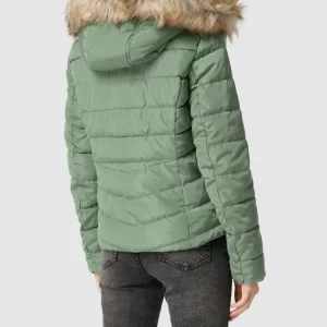 Only Steppjacke Mit Kunstpelzkragen Modell ‘ELLAN’ – Grün 15