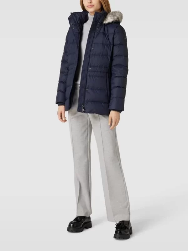 Tommy Hilfiger Daunenjacke Mit Label-Detail Modell ‘TYRA’ – Marineblau 1
