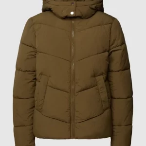 Pieces Steppjacke Mit Kapuze – Olivgrün 9