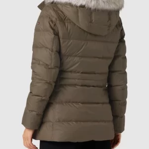 Tommy Hilfiger Daunenjacke Mit Herausnehmbarer Kapuze Modell ‘TYRA’ – Khaki 15