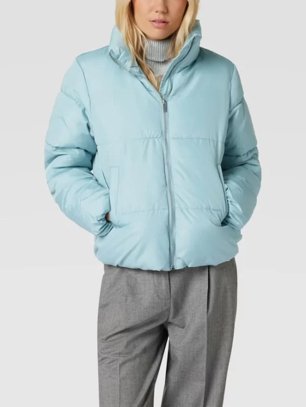 Vila Steppjacke Mit Stehkragen – Bleu Meliert 5