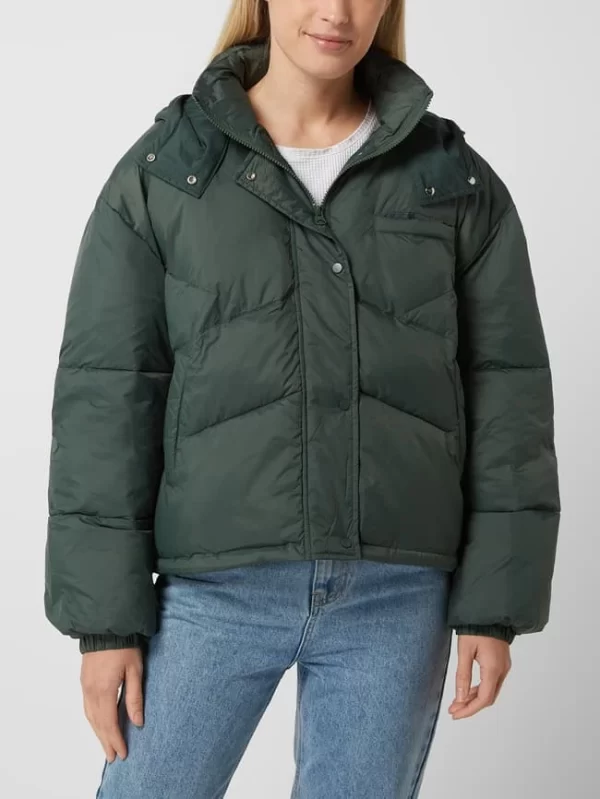 American Vintage Steppjacke Mit Kapuze – Grün 5