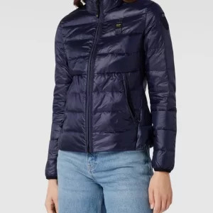 Blauer Usa Daunenjacke Mit Brand-Detail – Marineblau 13