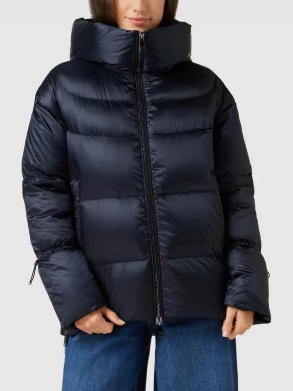 Windsor Daunenjacke Mit Label-Details – Marineblau 5