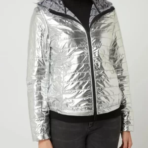 Freaky Nation Steppjacke Mit Kapuze – Silber 13