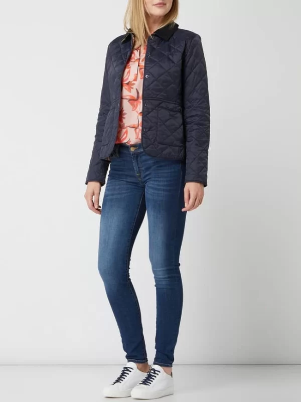 Barbour Steppjacke Mit Cordkragen Modell ‘Deveron’ – Marineblau 1