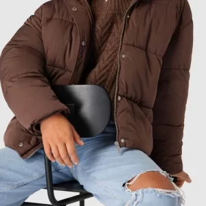 REVIEW Steppjacke Mit Kapuze – Schlamm 11