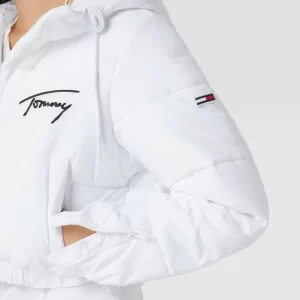 Tommy Jeans Cropped Steppjacke Mit Label-Stitching Modell ‘SIGNATURE CROPPED’ – Weiß 11