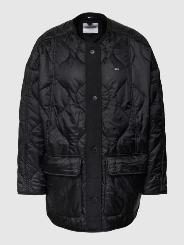 Tommy Jeans Oversized Steppjacke Mit Label-Stitching Modell ‘ONION QUILT’ – Schwarz 3