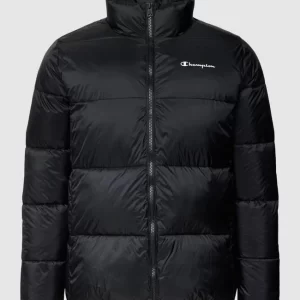 CHAMPION Steppjacke Mit Label-Print – Schwarz 9