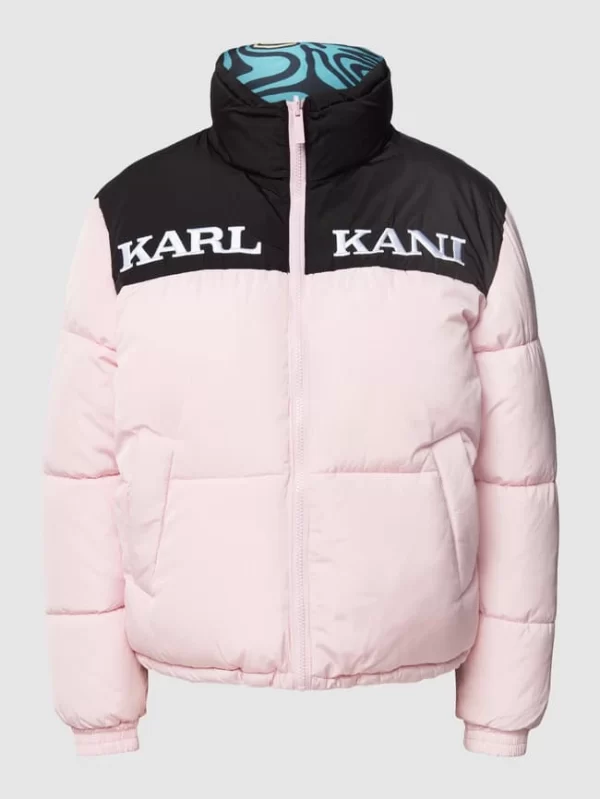 KARL KANI Steppjacke Mit Label-Stitching Modell ‘RETRO’ – Rosa 3
