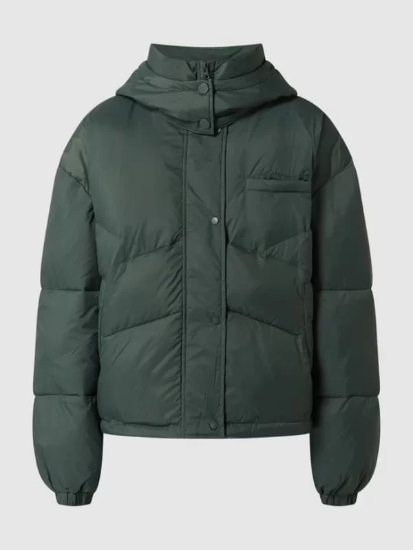 American Vintage Steppjacke Mit Kapuze – Grün 3