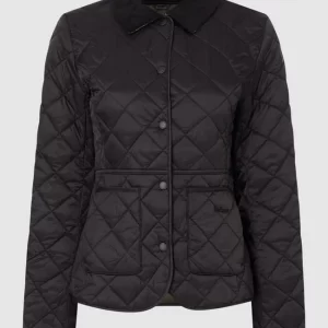 Barbour Steppjacke Mit Cordkragen Modell ‘Deveron’ – Schwarz 10