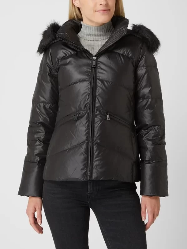 Calvin Klein Womenswear Daunenjacke Mit Abnehmbarer Kapuze – Schwarz 5