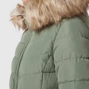 Only Steppjacke Mit Kunstpelzkragen Modell ‘ELLAN’ – Grün 11