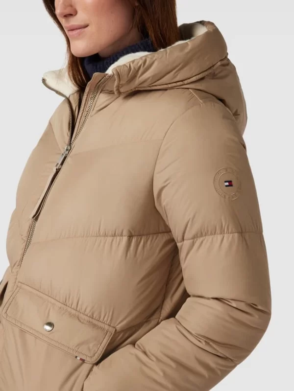 Tommy Hilfiger Steppjacke Mit Label-Stitching Modell ‘SORONA’ – Beige 4