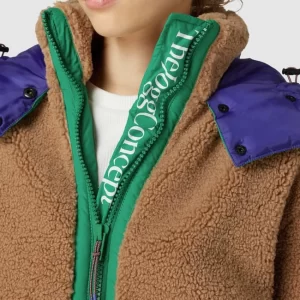 TheJoggConcept Steppjacke Mit Teddyfellbesatz Modell ‘AIDA’ – Grün 11