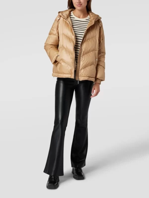 Comma Daunenjacke In Stepp-Optik – Beige 1