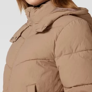 Pieces Steppjacke Mit Kapuze – Taupe 11